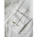 White Jacquard Men's Shirts Button Down Collar White Jacquard Long-sleeved Men's Shirts Manufactory